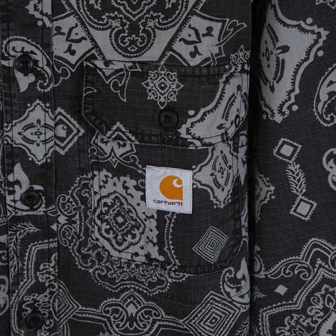 Carhartt WIP L/S Verse Shirt Verse Print/Black Heavy Stone Wash I030766_0Y1_60 Degli Uberti